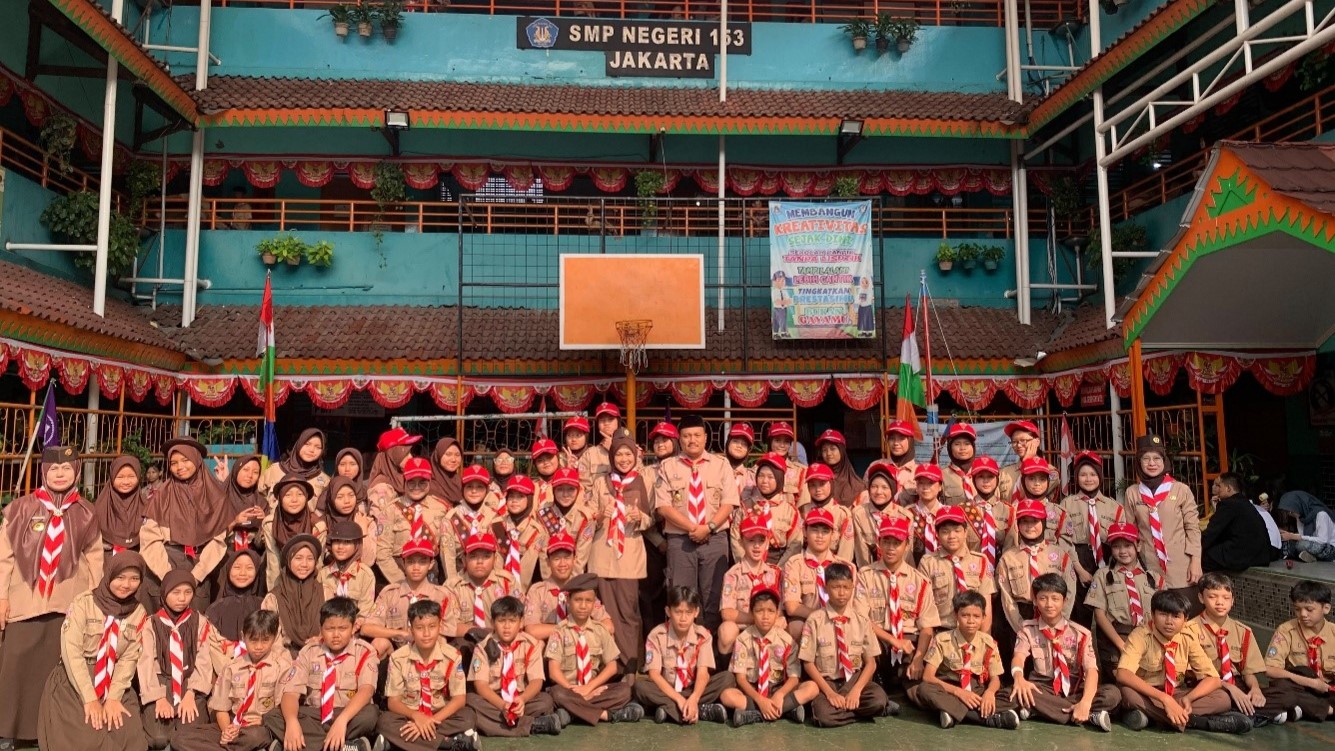 Suksesnya Peringatan HUT Pramuka ke-65 SMP Negeri 153 Jakarta